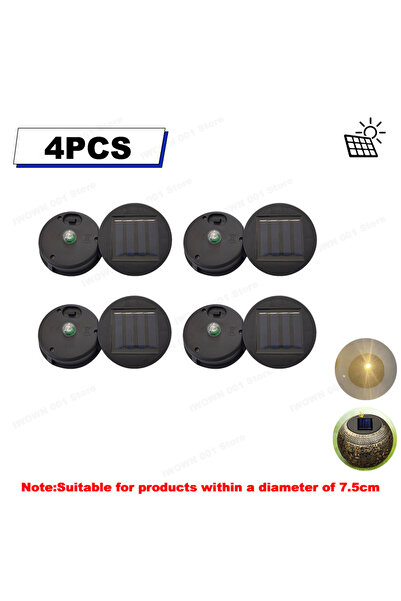 Choice 4 Pcs Replacement Solar Light Top Cover LED Panel Lantern Lid for Outd...