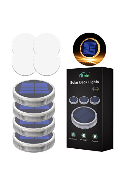 Choice مصابيح سطح خارجية تعمل بالطاقة الشمسية EL-SD-02-W4، مقاومة للماء، إضاء...