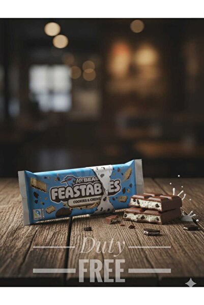 hijazigroup Feastables MrBeast Cookies & Creme chocolate bar