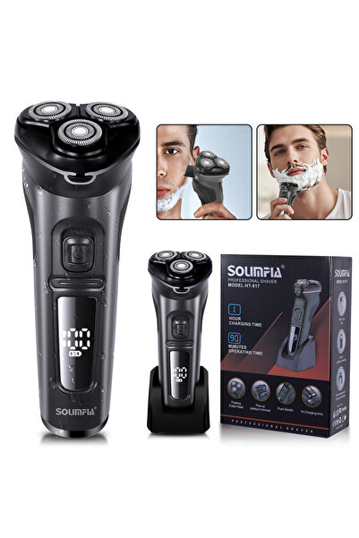 Choice ماكينة حلاقة كهربائية مقاومة للماء من سيلفر سوليمبيا، بشاشة LCD، مناسب...