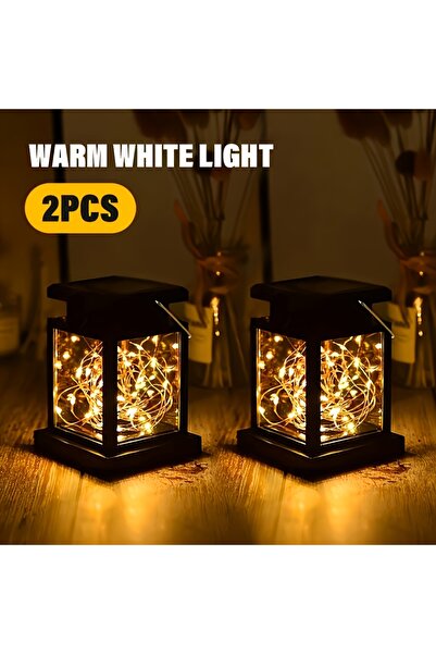 Choice مصباح يدوي للتخييم يعمل بالطاقة الشمسية، قطعتان أو نصف قطعة، مزود بإضا...