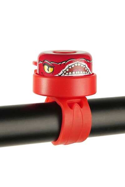 Crazy Safety Children's bicycle horn, handlebar mount, Red Dragon