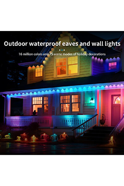 Choice طقم إضاءة حواف السقف بطول 30 مترًا، إضاءة حواف سقف ذكية RGBIC بطول 15/...