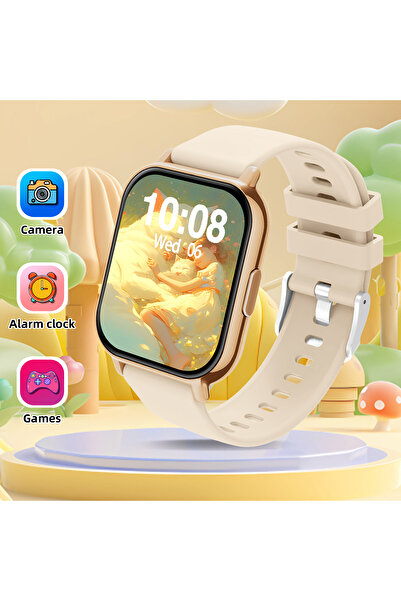 Choice ساعة ذكية جديدة للأطفال من السيليكون الذهبي، إصدار 2026، شاشة عالية ال...
