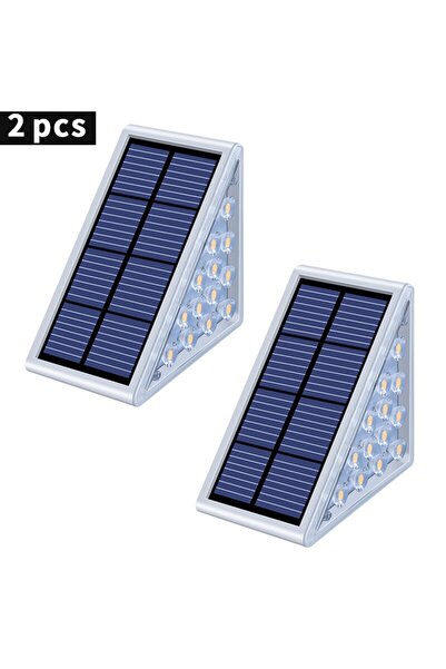 Choice1 مصباحان LED أبيضان للدرج، مقاومان للماء بمعيار IP67، يعملان بالطاقة ا...