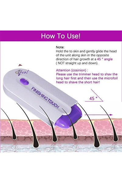 Choice جهاز حلاقة كهربائي احترافي لإزالة الشعر للنساء، مناسب للوجه، الساقين، ...