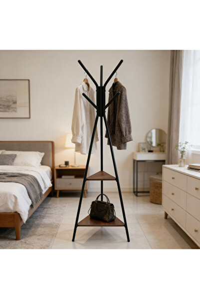 Bleco Modern light luxury freestanding living room coat rack with vertical cl...