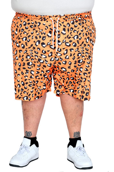ModeXL Ανδρικό μαγιό μεγάλου μεγέθους Mode XL με σχέδιο FOX 25403 ORANJ