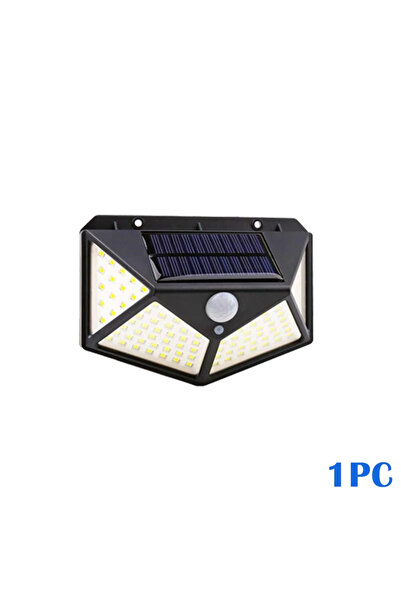 Choice1 مصباح جداري شمسي BL100LED-1PC مزود بـ 100 مصباح LED، مصباح خارجي يعمل...