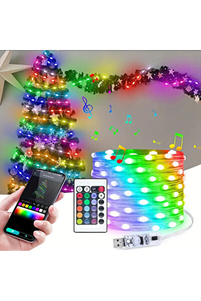 Choice 5m 50 LEDs WS2812B RGBIC LED String Light RGB Fairy Christmas Lights B...
