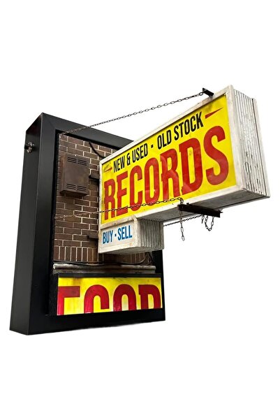 Choice One Size A Record Store Retro Style Wall Light Vintage Wall Lamp Ornam...