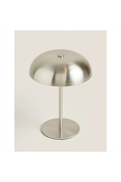 Choice مصباح طاولة فضي على شكل فطر لطيف، تحكم باللمس، 3 ألوان قابلة للتعتيم، ...