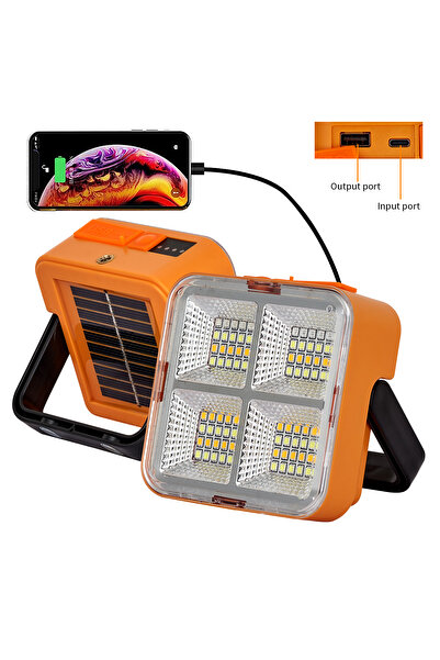 Choice مصباح LED خارجي محمول يعمل بالطاقة الشمسية قابل لإعادة الشحن بقوة 500 ...