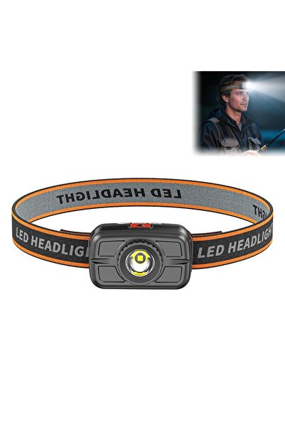 Choice مصباح رأس طوارئ جديد A001، مصباح LED أمامي، مصباح يدوي USB، مناسب للصي...