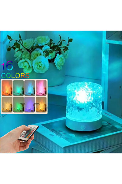Choice RGB Night Lamp RGB 16 Colors Water Ripple Atmosphere Light Remote Cont...