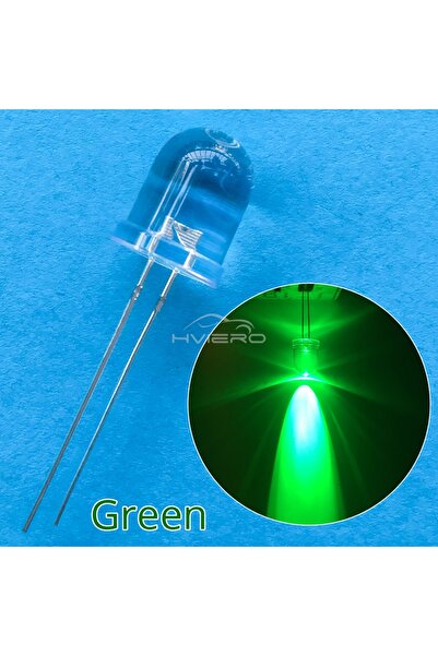 choice2 50PCS Green 50/250PCS 10mm Round Light Ultra Bright Emitting Diode LE...