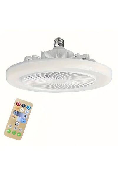 Choice Fixed E27 2-in-1 30W Ceiling Fan Light with Remote Control, 360° Rotat...
