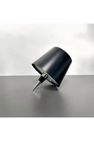 Choice مصباح طاولة لاسلكي LED على شكل زجاجة نبيذ سوداء، بثلاثة ألوان، قابل لل...