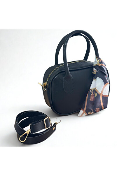 SÜYA Çanta & Kemer Fular Detaylı Mini Boy Günlük Kadın El Ve Omuz Çantası