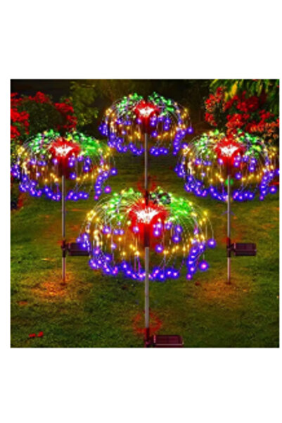 Choice 90led RGB Solar Firework Light Grass Globe Dandelion 90/150/200 LED Fi...