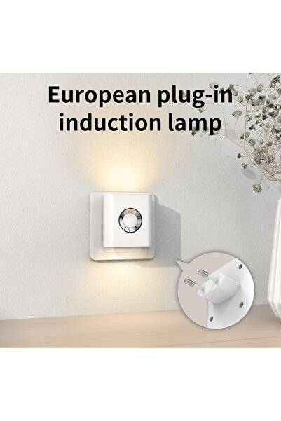 Choice مصباح حائط LED بمستشعر حركة، مزود بقابس أوروبي، بزاوية إضاءة واسعة 120...