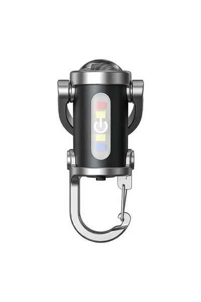 Choice مصباح يدوي صغير قابل لإعادة الشحن، أسود اللون، مزود بسلسلة مفاتيح، وإض...