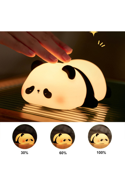 Choice مصباح ليلي قابل لإعادة الشحن يعمل باللمس مع مستشعر خافت، مصباح سيليكون...