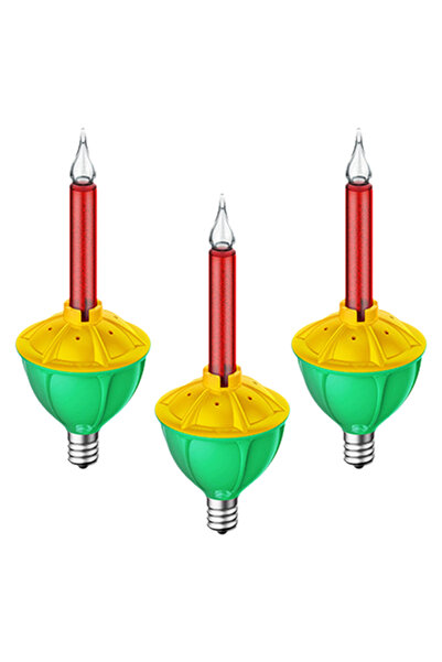 Choice 3pcs 3pcs LED Replacement Bubble Lights Bulbs Traditional Christmas Bu...