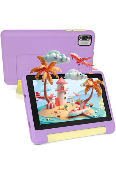 Choice EU Purple 7 Inch Kids Tablet Android 13 8(2+6)GB RAM 64GB ROM Parental...