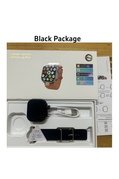 Choice9 ساعة ذكية سوداء CD12 S11 Ultra 3، تدعم شبكات الجيل الرابع والخامس، بش...