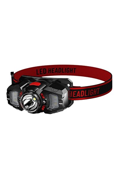 Choice مصباح رأس مزود بمستشعر حركة أحمر، ومصباح فلاش USB قابل لإعادة الشحن، م...