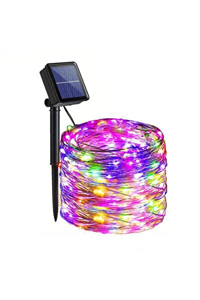 Choice سلسلة أضواء خرافية للحدائق تعمل بالطاقة الشمسية بطول 6 أمتار و50 مصباح...