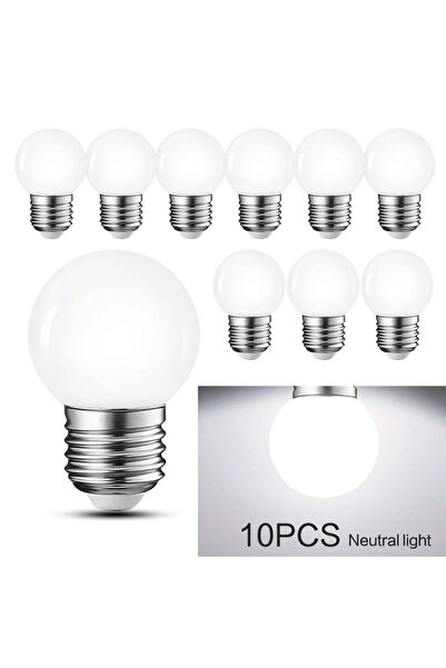 Choice مصباح LED أبيض محايد، 10 قطع، قاعدة E27، 3 واط، 220 فولت، عالي السطوع،...