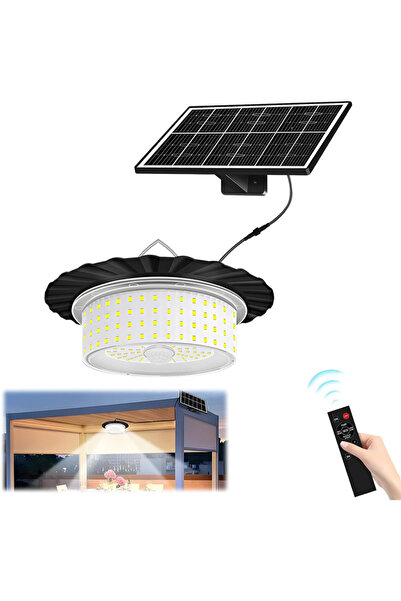Choice مصباح سقيفة يعمل بالطاقة الشمسية مزود بـ 244 مصباح LED للاستخدام الداخ...