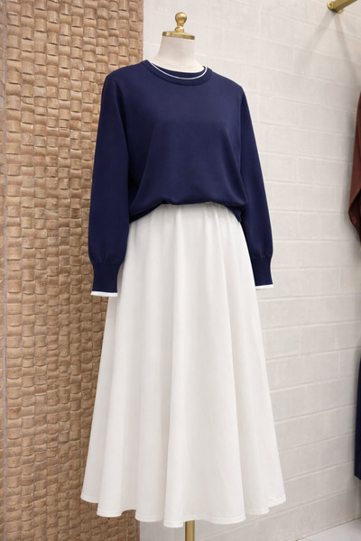 Miss Merserize Triko Bluz Etek Üstü