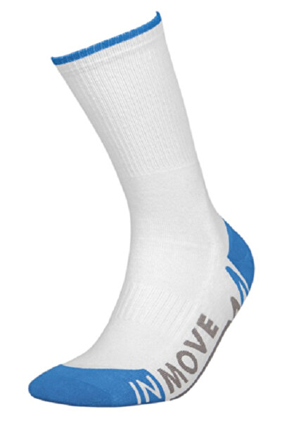 InMove Breathable sports socks for sports Deodorant, white-blue, 38-40 Blue 3...