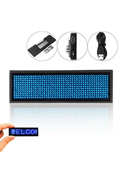 Choice Blue light LED Mini Digital Display Screen Programmable Rechargeable S...