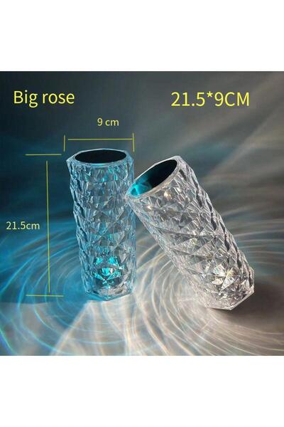 Choice مصباح كريستالي أبيض RGB بـ 16 لونًا، يضفي أجواءً دافئة ورومانسية، مثال...