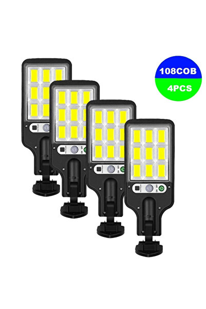 Choice 108COB-4pcs 1/2/4Pcs Solar LED Light Outdoor Solar Lamp with Motion Se...