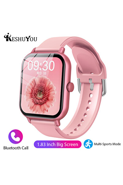 Choice ساعة كيشويو 2025 الذكية الجديدة باللون الوردي للرجال والنساء، شاشة لمس...