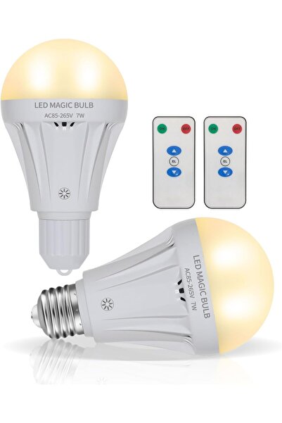 Choice مصباح إضاءة دافئ قابل لإعادة الشحن، مزود بجهاز تحكم عن بعد، 700 لومن، ...