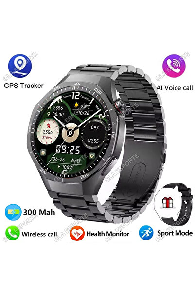 Choice3 Black steel Watch 5 Pro GPS NFC Smart Watch Men 360*360 AMOLED Screen...