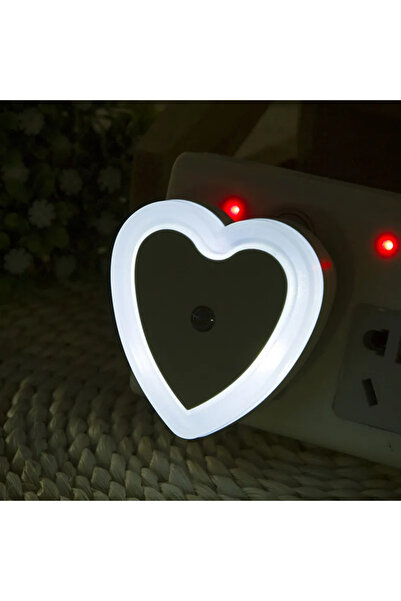 Choice مصباح ليلي LED أبيض من الاتحاد الأوروبي، قطعة واحدة، على شكل قلب، لاسل...