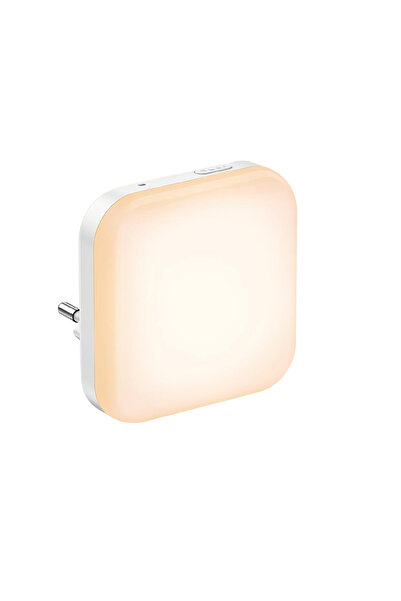 Choice EU 1pc EU Plug Dimmable Night Light With Auto On/Off Sensor Plug In Wa...