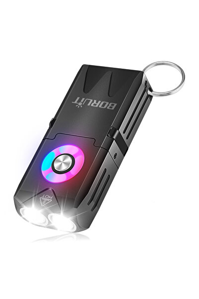 Choice EV25 BORUiT EV25 650LM EDC Keychain LED Flashlight Type-C Rechargeable...
