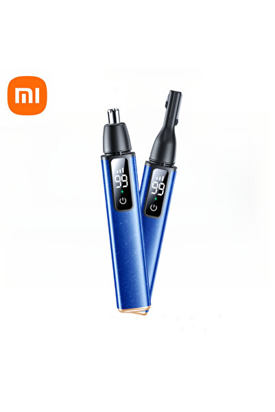 Xiaomi ماكينة تشذيب شعر الأنف والأذن الكهربائية الجديدة باللون الأزرق، قابلة ...