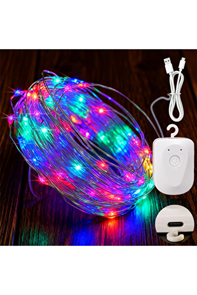 Choice 3M RGB Copper Wire String Lights Rechargeable 8 Modes Fairy Lights Wat...