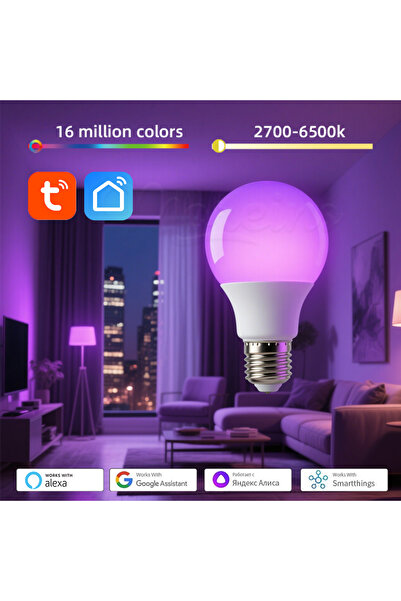 Choice WIFI E27 9W Voice Control Smart Life APP WIFI Bulb lamps 9W E27 RGBCW ...