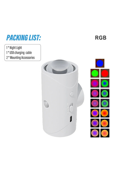 Choice White 7 colors LED Motion Sensor Night Light RGB Colors Changing Wirel...