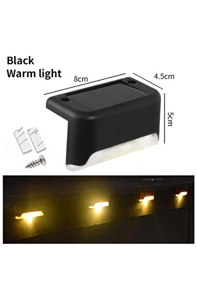 Choice 8 قطع من مصابيح الإضاءة الشمسية السوداء الدافئة، عبوة من 1-8 قطع، مصاب...